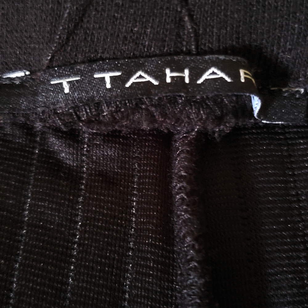 NWOT T Tahari Wide Leg Pull-On Trouser Stretchy Black Pants Size Medium Like New - Picture 13 of 13